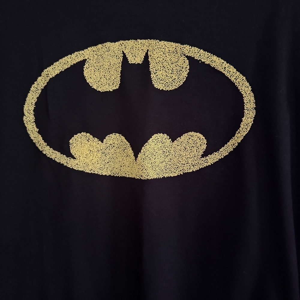 Batman Logo Halloween Removable Cape Black Costume Tee 2XL - Picture 3 of 8